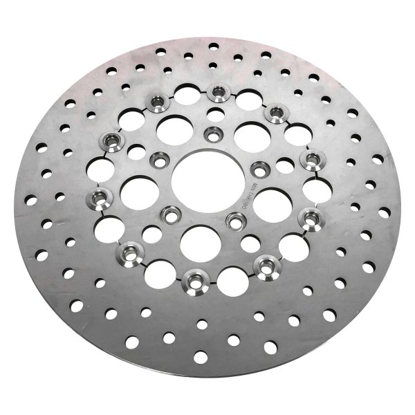HardDrive® - Rear Stainless Steel Natural Drilled Vented Floating Brake Rotor