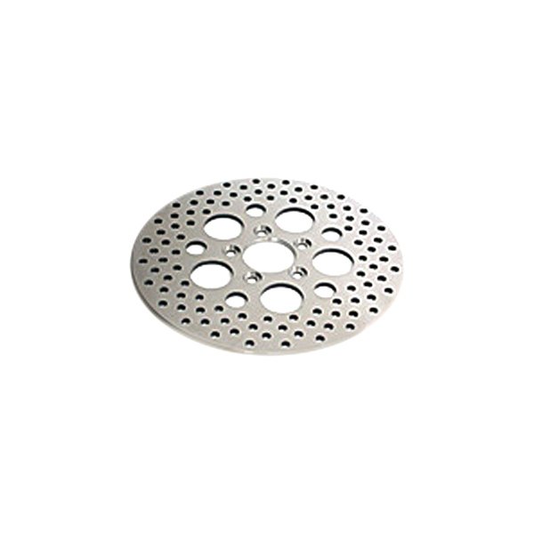 HardDrive® - Front Stainless Steel Polished Drilled Vented Brake Rotor