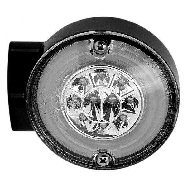 HardDrive® - LED Halo Black Turn Signal with Clear Lenses