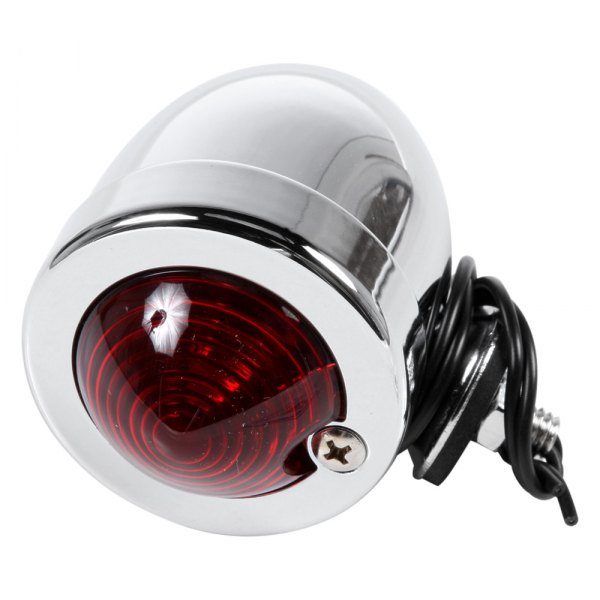 HardDrive® - Bullet Chrome Light with Red Lens