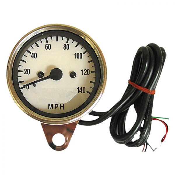 HardDrive® - Electronic Mini Speedometer with White Face Led Lights
