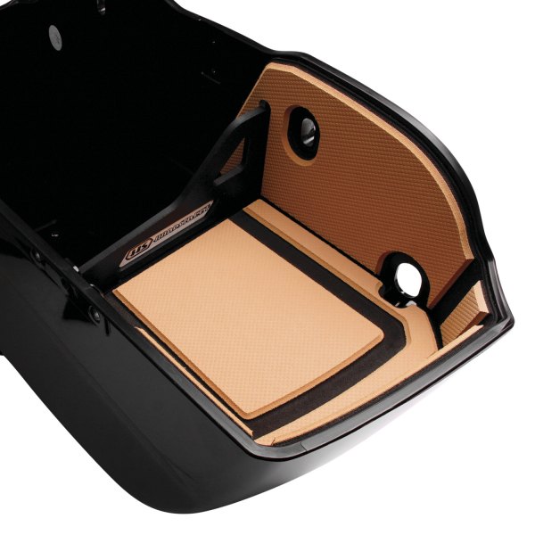 HardStreet® - RYT-There Flat Single-Hinge Tan Saddle Bag Shelf Set