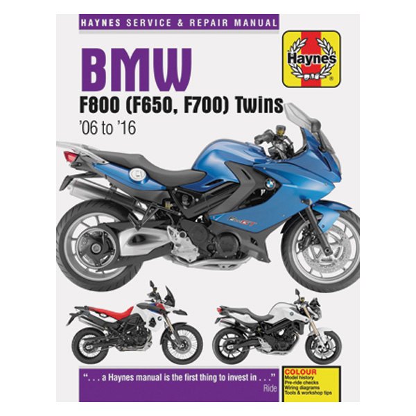 Haynes Manuals® - BMW F800 (F650, F700) Twins 2006-2016 Repair Manual