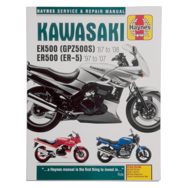 Haynes Manuals® EX500 (GPZ500S) 1987-2008 & ER500 1997-2007 Repair Manual - MOTORCYCLEiD.com