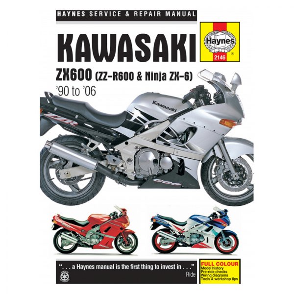 Haynes Manuals® - Kawasaki ZX600, ZZ-R600 and Ninja ZX-6 1990-2006 Repair Manual