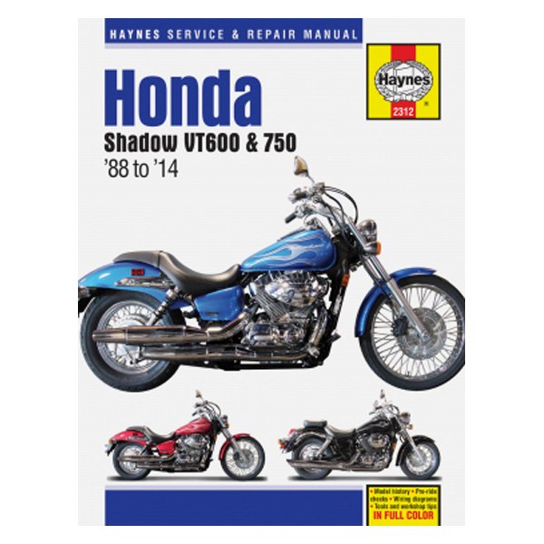 Haynes Manuals® - Honda Shadow VT600 & 750 1988-2014 Repair Manual