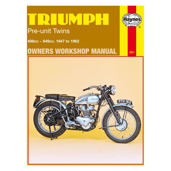 Haynes Manuals® - Triumph Pre-unit Twins 500 & 650 cc Models 1947-1962 Repair Manual