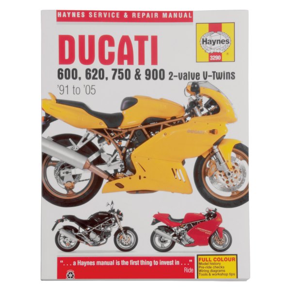 Haynes Manuals® - Ducati 600, 620, 750 & 900 2-Valve V-Twins 1991-2005 Repair Manual