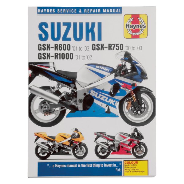 Haynes Manuals® - Suzuki GSX-600 2001-2003,GSX-R750 2000-2003, GSX-R1000 2001-2002 Repair Manual