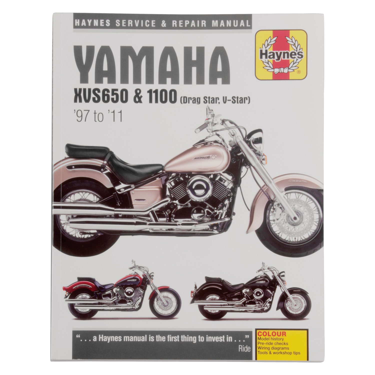 97-11 Haynes Repair Manual Yamaha XVS650 & 1100 Drag Star/V-Star 
