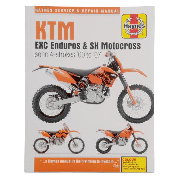Haynes Manuals® - KTM EXC Enduros & SX Motocross 2000-2007 Repair Manual