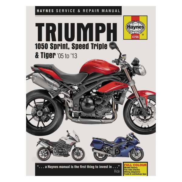 Haynes Manuals® - Triumph 1050 Sprint, Speed Triple, Tiger 2005-2013 Repair Manual