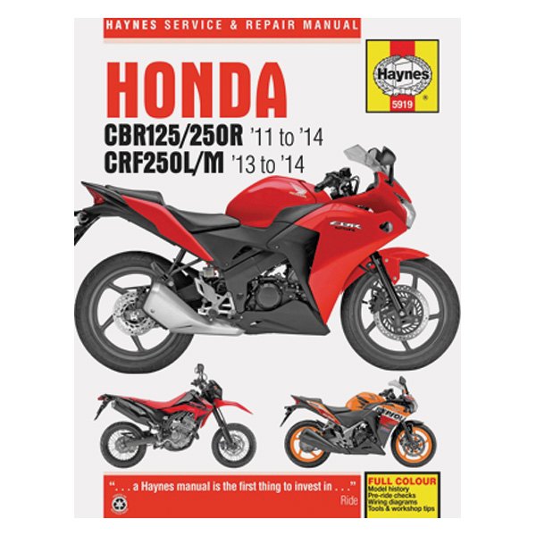 Haynes Manuals® - Honda CBR125/250R 2011-2014, CFR250L/M 2013-2014 Repair Manual