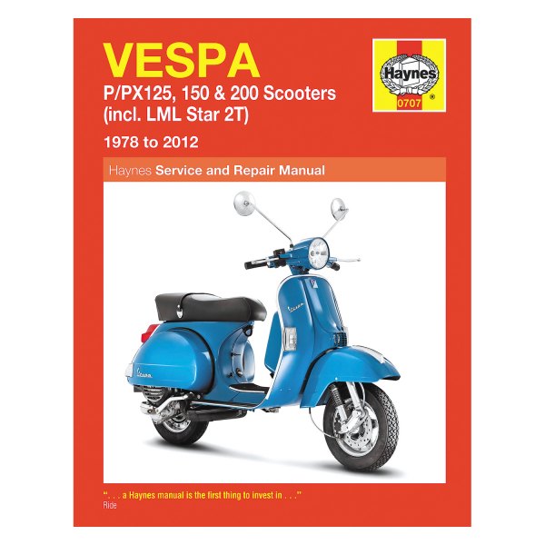 Haynes Manuals® - Vespa P/Px 125, 150 & 200 Scooters 1978-2012 Repair Manual