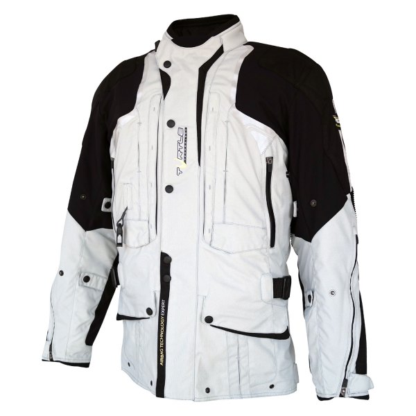 Helite® - Touring Series Men's Textile Airbag Jacket (Large, Gray)