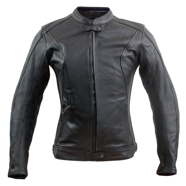 Helite® - Xena Series Women's Leather Airbag Jacket (Medium, Brown)