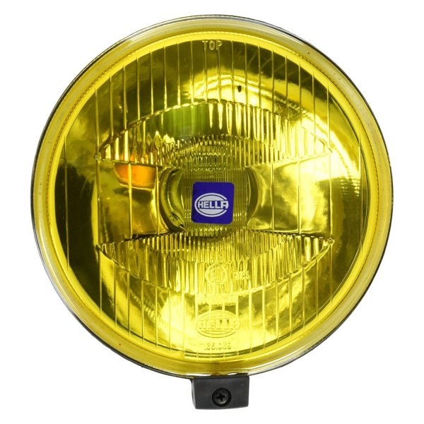 Hella® - 500-Series ECE 6.4" 55W Round Driving Beam Amber Light, Front View
