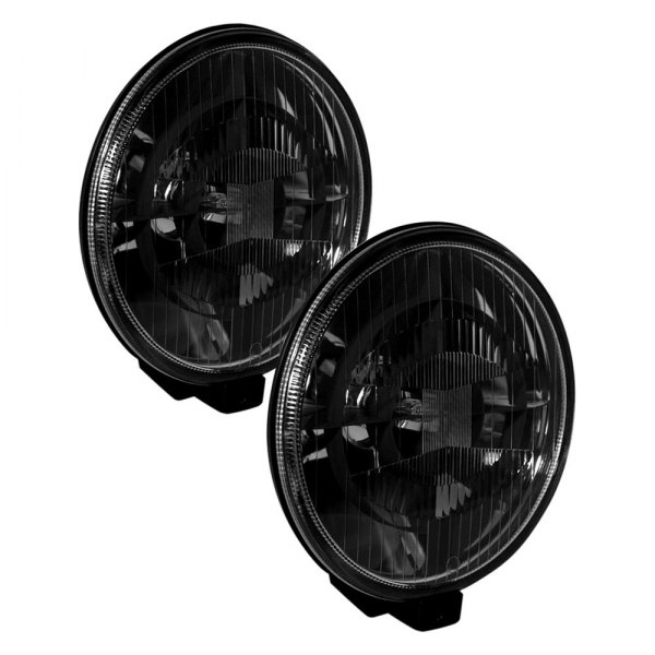 Hella® - 500-Series Black Magic SAE 6.4 2x55W Round Driving Beam Lights