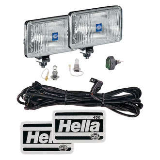 Hella® - 450-Series SAE/ECE 6.34"x3.54" 55W Rectangular Long Range Beam Light