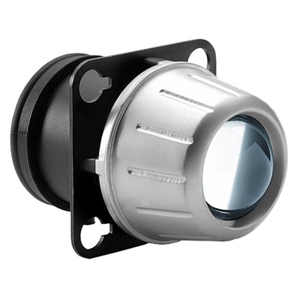 Hella® - Micro DE Series Premium SAE/ECE Flush Mount 2.6" 55W Round Silver/Black Housing Low Beam Modular Light