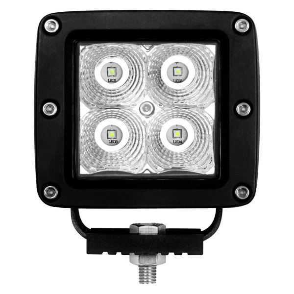 Hella® - ValueFit 3.1" 12W Cube Flood Beam LED Light, Front View