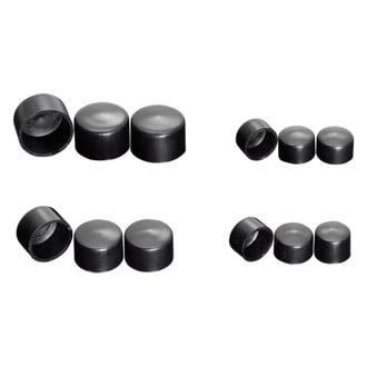 Highway Hawk® - Hexagon Black Bolt Cover Set