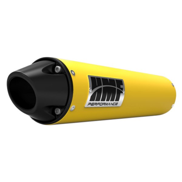 HMF Racing® - Performance Series Yellow Left Slip-On Muffler On Vehicle