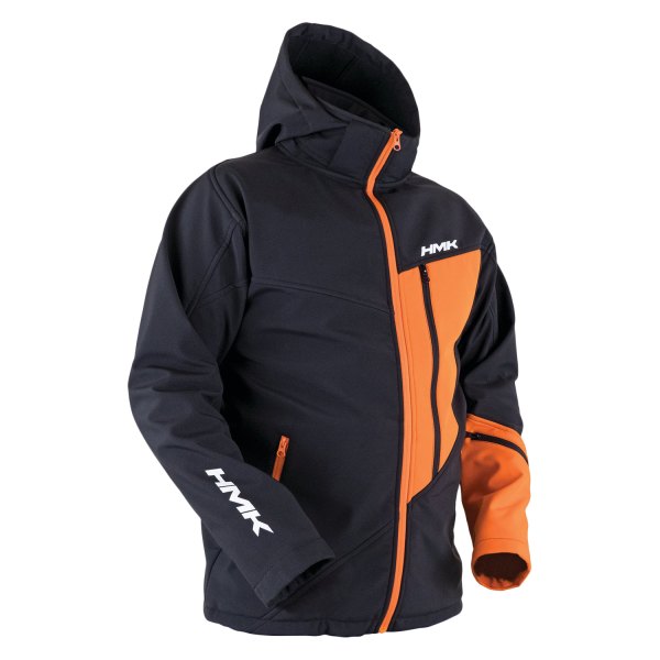 HMK® - Pinnacle Softshell Jacket (Medium, Black/Orange)