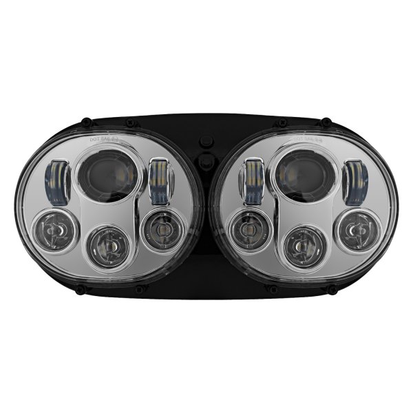 HogWorkz® - 5 3/4" Round Dual Daymaker Style Chrome LED Headlight