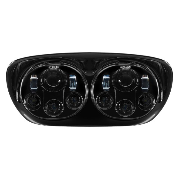 HogWorkz® - 5 3/4" Round Dual Daymaker Style Black LED Headlight