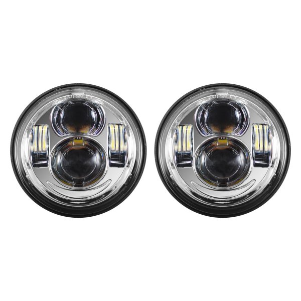HogWorkz® - 4.65" Daymaker Style Chrome LED Headlight