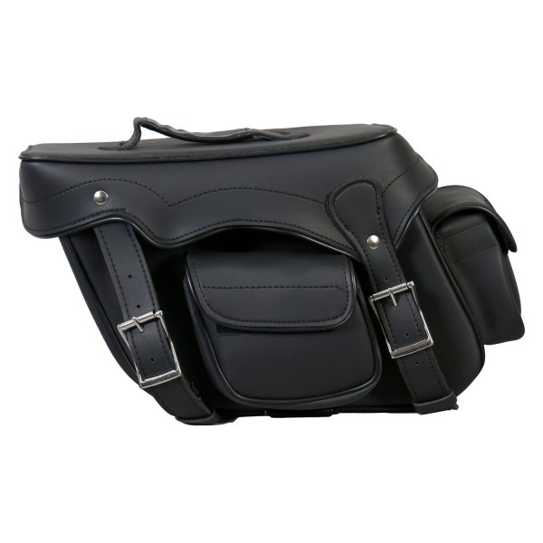Hot Leathers® - PVC Black Saddlebags