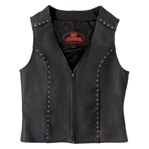 Hot Leathers® - L Studs CC Vest (Large, Black)