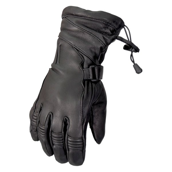 Hot Leathers® - Deerskin Gauntlet Gloves (Small, Black)