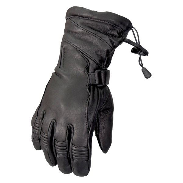 Hot Leathers® - Deerskin Gauntlet Gloves (Large, Black)