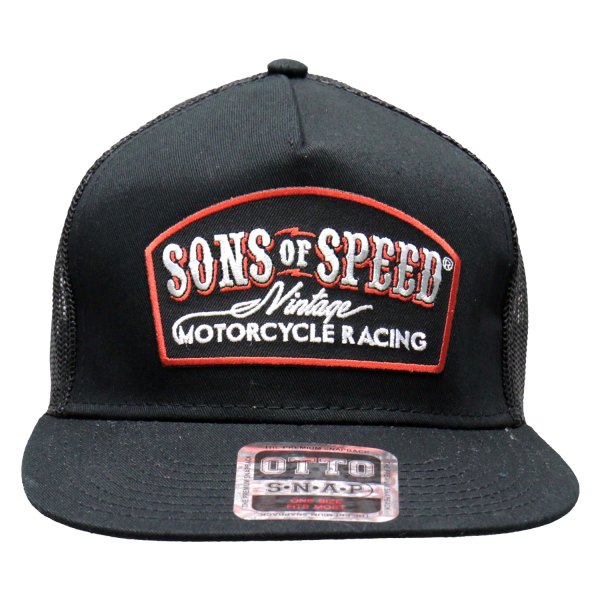 Hot Leathers® - Official Sons Of Speed Vintage Snapback (Black/Black/Black)