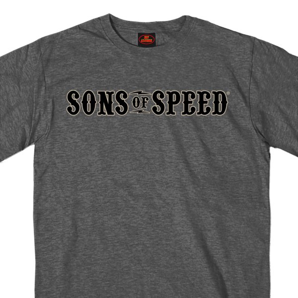 Hot Leathers® - Official 2020 Sons Of Speed T-Shirt (Medium, Heather Charcoal)