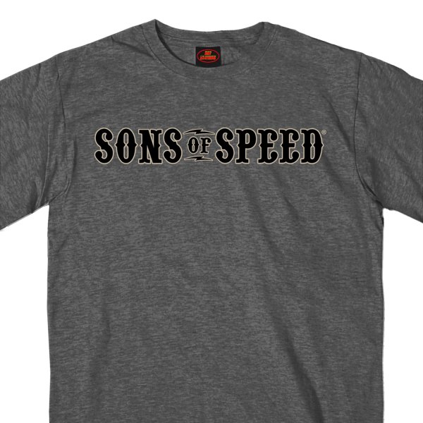 Hot Leathers® - Official 2020 Sons Of Speed T-Shirt (Large, Heather Charcoal)