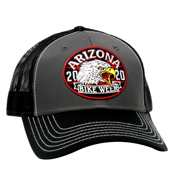 Hot Leathers® - Official 2020 Arizona Bike Week Eagle Trucker Hat (Charcoal/Black)