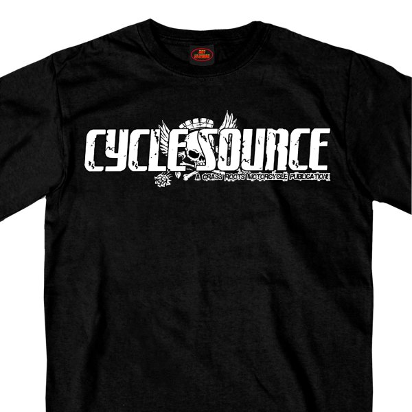 Hot Leathers® - Official Cycle Source Magazine Scooter Tramp T-Shirt (X-Large, Black)