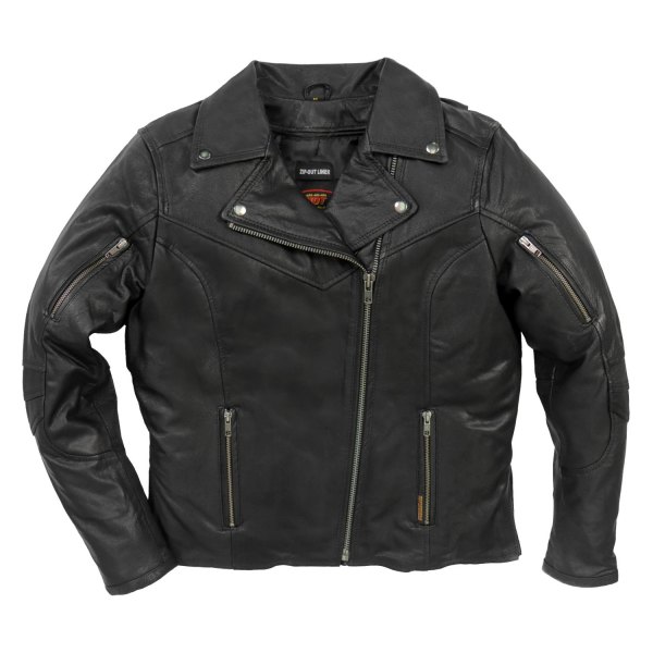 Hot Leathers® - Lightweight Biker Ladies Jacket (Small, Black)