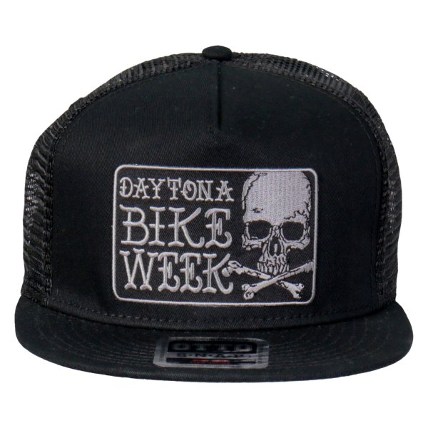 Hot Leathers® - Official Daytona Beach Bike Week Poison Label Snapback Hat (Silver)