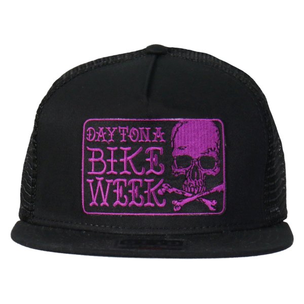 Hot Leathers® - Official Daytona Beach Bike Week Poison Label Snapback Hat (Purple)