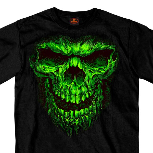 Hot Leathers® - Shredder Skull T-Shirt (Medium, Black)