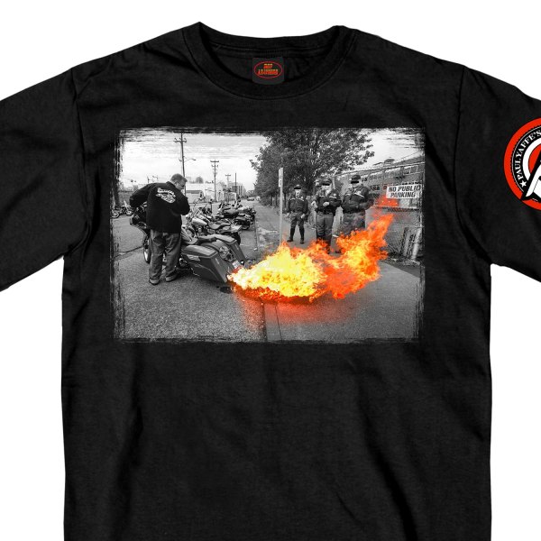 Hot Leathers® - Official Paul Yaffe'S Bagger Nation Fire Show T-Shirt (Medium, Black)