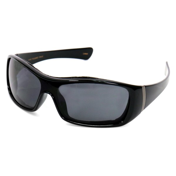 Hot Leathers® - Jayhawk Foam Padded Sunglasses (Smoke)