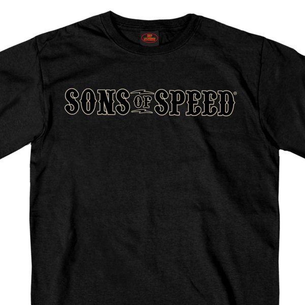 Hot Leathers® - Official 2019 Sturgis Sons Of Speed Race T-Shirt (Medium, Black)