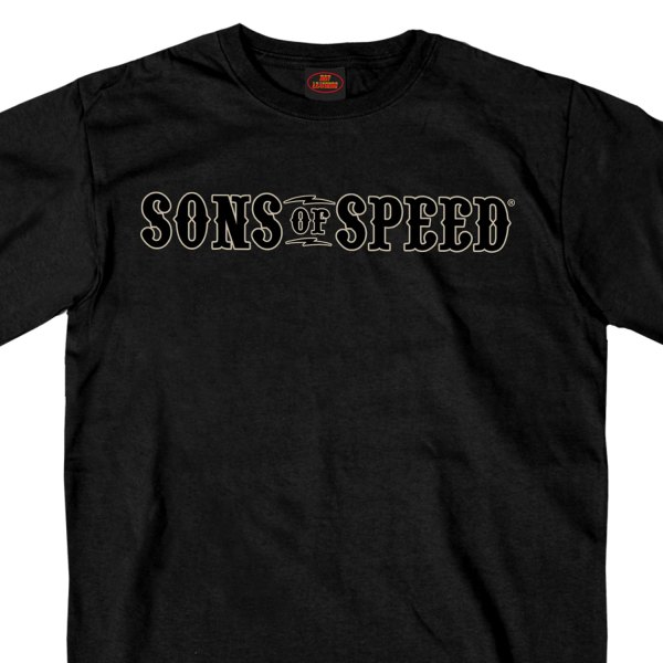 Hot Leathers® - Official 2019 Sturgis Sons Of Speed Race T-Shirt (2X-Large, Black)