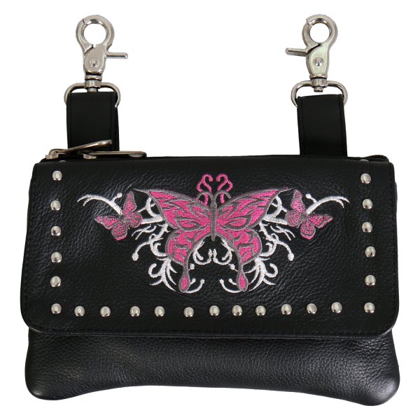 Hot Leathers® - Pink Butterfly Clip Pouch