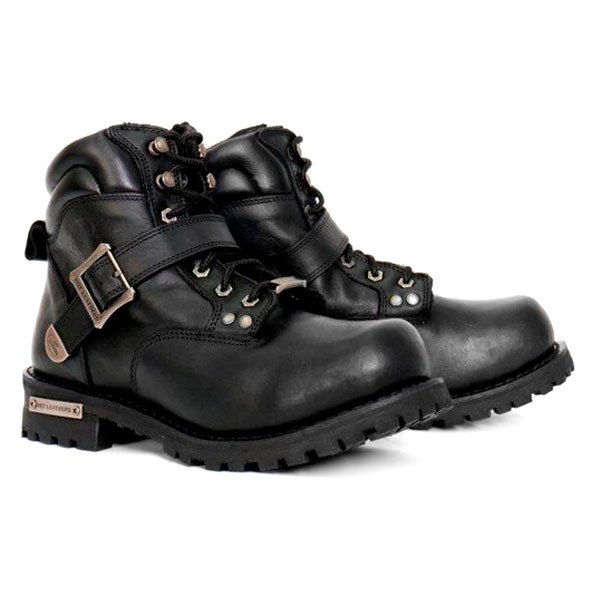 Hot Leathers® - 6" Logger with Buckle Men's Boots (7, Black)